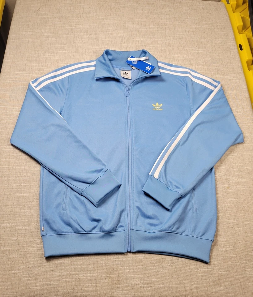 adidas Originals Firebird Nations Track Jacket Light Blue HK7409 Size 2XL