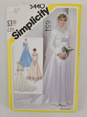 Simplicity 5440 Sewing Pattern, Wedding, Evening, Bridal, Bridesmaid Dress, Comp - Image 1 of 2