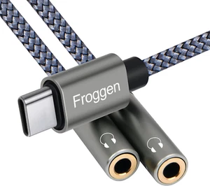 USB-C to 3.5Mm Headphone Jack Adapter Y Splitter, Typc C to Dual 3.5Mm Aux Headp - Picture 1 of 12