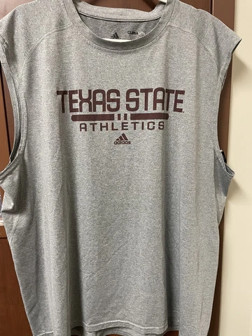 TEXAS STATE Athletics Adidas Workout Tank XXL Cover