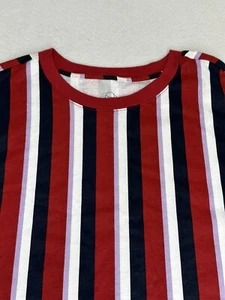ORIGINAL USE Men's T Shirt Red Multicolor Striped Short Sleeve Size 2XL - Picture 1 of 8