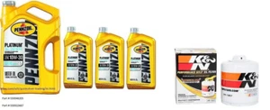 Pennzoil Platinum 10W-30 Full Synthetic Motor Oil, 8 Quarts w/K&N Oil Filter - Picture 1 of 1