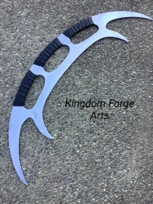 Réplica de acero Klingon Bat'leth. Cosplay de Star Trek. réplica de metal tamaño real Foto 1 de 4