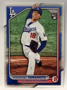 Yoshinobu Yamamoto 2024 Bowman Base Paper Rookie RC Los Angeles Dodgers #36 - Picture 1 of 2
