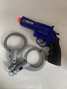 POLIZEI SET KINDER # Karneval Fasching Polizist Spielzeug Kostüm Zubehör Pistole - Bild 1 von 3