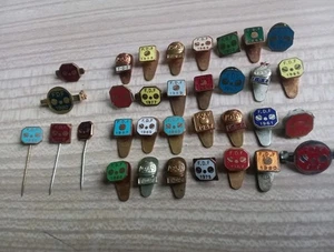 Restposten 33 Francis Drake Fellowship F.D.F Emaille Bowling Club Abzeichen 1940er, 50' - Bild 1 von 7