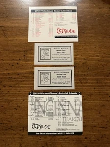 Vintage 2002-2003 University of Cincinnati Frauen Basketball Pässe & Spielplan - Bild 1 von 5