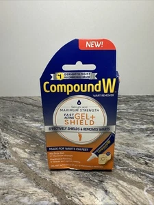 Compound W Maximum Strength Gel + Shield - No Drip Fast Acting, Wart Remover - Picture 1 of 3