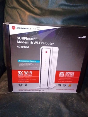 Motorola ARRIS AC1800M Surfboard Modem Wifi Router SBG6782-AC Used Tested Works - Image 1 of 4