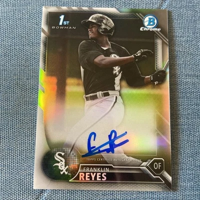 2016 Bowman Chrome - Prospects Autographs Franklin Reyes #BCAP-FR Refractor /499 - Image 1 of 2