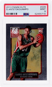 2013 Panini Elite Giannis Antetokounmpo #229 /999 PSA 9 Rookie RC - Foto 1 di 2