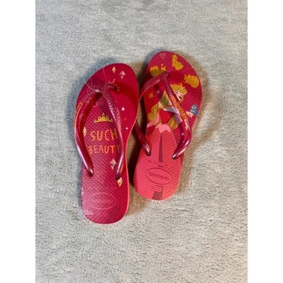 Chanclas Havaianas Disney Princesa Niñas Bella Durmiente Rosa Aurora 1 Año Foto 1 de 3