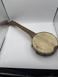 ANTIKES 20er JAHRE CONCERTONE BANJO UKULELE MUSIKINSTRUMENT BANJOLELE braucht Arbeit - Bild 1 von 8