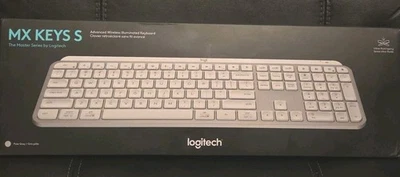 Logitech MX Keys S Advanced Wireless Illuminated Keyboard Pale Grey #920-011559 - Image 1 of 4