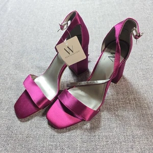 Worthington Magenta Becklyn Damenschuhe mit Knöchelriemen Blockabsatz Größe 6,5 M - Bild 1 von 9