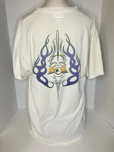vintage True original VonDutch y2k flying eyeball shirt With Pinstriping Design - Picture 1 of 11