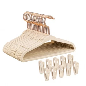Baby Velvet Hangers 30 Pack - 11'' Inch Premium Non Slip Kids Felt Hangers fo... - Picture 1 of 7