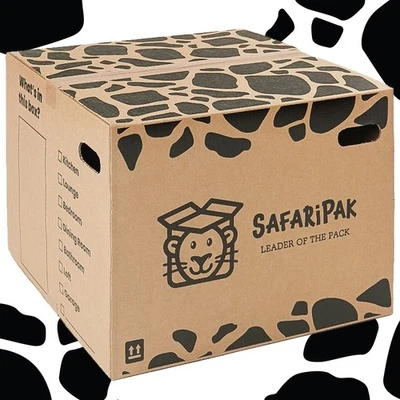 Cartons De Déménagement 52x52x40cm Extra Large Forts En Carton Avec Poignées - Photo 1/4