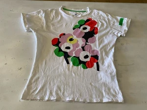 Damen Adidas X Merinekko Baumwolle Rundhals Kurzarm Blumen T-Shirt Größe L - Bild 1 von 11
