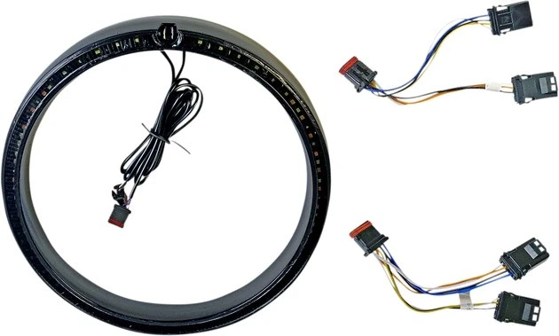 Custom Dynamics Sequential ProBeam Headlamp Trim Ring Black #PB-7TR-SEQ-1B - Image 1 of 1