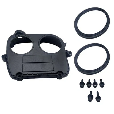 Engine Repair Timing Cover Gasket Engine Housing Seal Plastic+Aluminum - Image 1 of 4