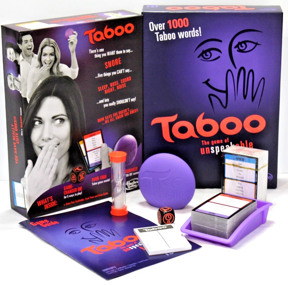 Taboo Board Game Of Unspeakable Fun Over 1000 Taboo Words 4+ Player Guessing VGC - Image 1 of 4