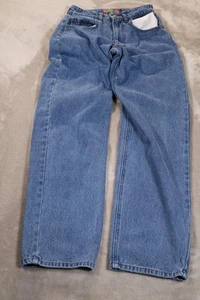 GMPURU Jeans Damen 0 blau Denim TORI bestickt Logo Grafik Patch Streetwear - Bild 1 von 10
