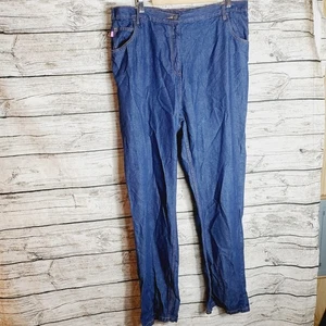 Woman Within Classic Fit Jeans Size 22T Medium Wash Straight Leg - Picture 1 of 10