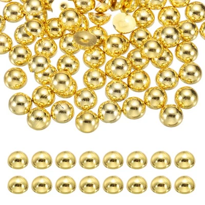 1500Pcs Half Pearl,4mm Plastic Half Flatback Pearls Cabochon(Light Gold) - Image 1 of 4