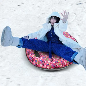 Inflatable Sledding Tube Oxford Cloth Winter Outdoor Skiing Play Snow Sled 80cm - Picture 1 of 19