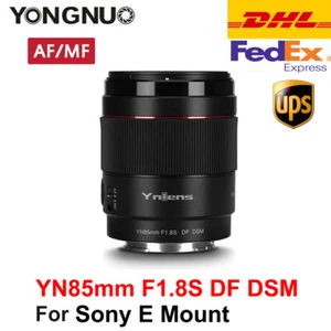 DHL YONGNUO YN85mm F1.8S DF DSM MF AF Lens For Sony E-Mount Camera A9 A7RII A7II - Picture 1 of 6