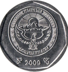 Kyrgyzstan 🇰🇬 Coin 10 Som Com 2009 UNC From Bag Ex- Soviet Kookor Leather Asia - Imagen 1 de 3