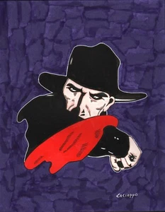 THE SHADOW COLOR PINUP~ANTHONY CACIOPPO~NEW ART! - Picture 1 of 1