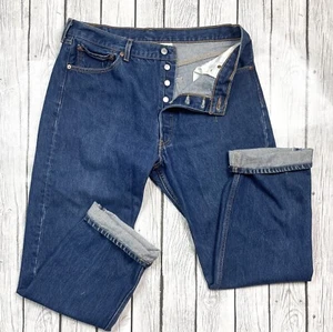 Jeans denim uomo vintage 501 XX vero 36x31 blu Y2K - Foto 1 di 10