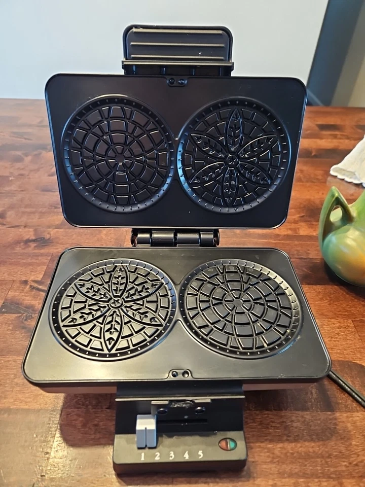 Máquina de prensa de pizzle Cuisinart WM-PZ2C acero inoxidable antiadherente sin PBA Foto 1 de 4