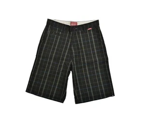 Matix LEONE Black Multi Plaid 21" Casual Walkshorts Skateboarding Men's Shorts - Picture 1 of 7
