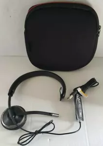 Auriculares USB con cable con cancelación de ruido mono Plantronics Blackwire C510 88860 con estuche - Imagen 1 de 8