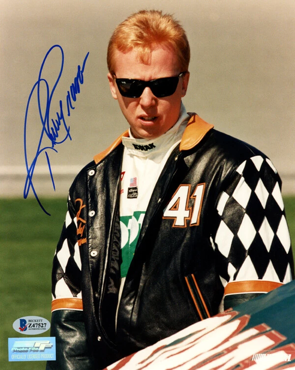 FOTO 8x10 firmada autografiada por Ricky Craven célebre conductor de NASCAR BECKETT BAS Foto 1 de 2