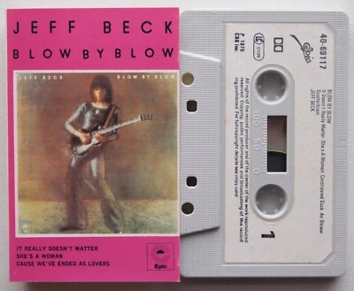 JEFF BECK - BLOW BY BLOW (EPIC 4069117) EARLY 80s UK CASSETTE TAPE REISSUE PAPER - Image 1 of 3