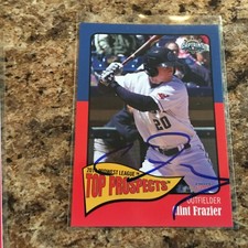 Clint Frazier Signed 2014 Midwest League Top Prospects Set Auto Rc Yankees