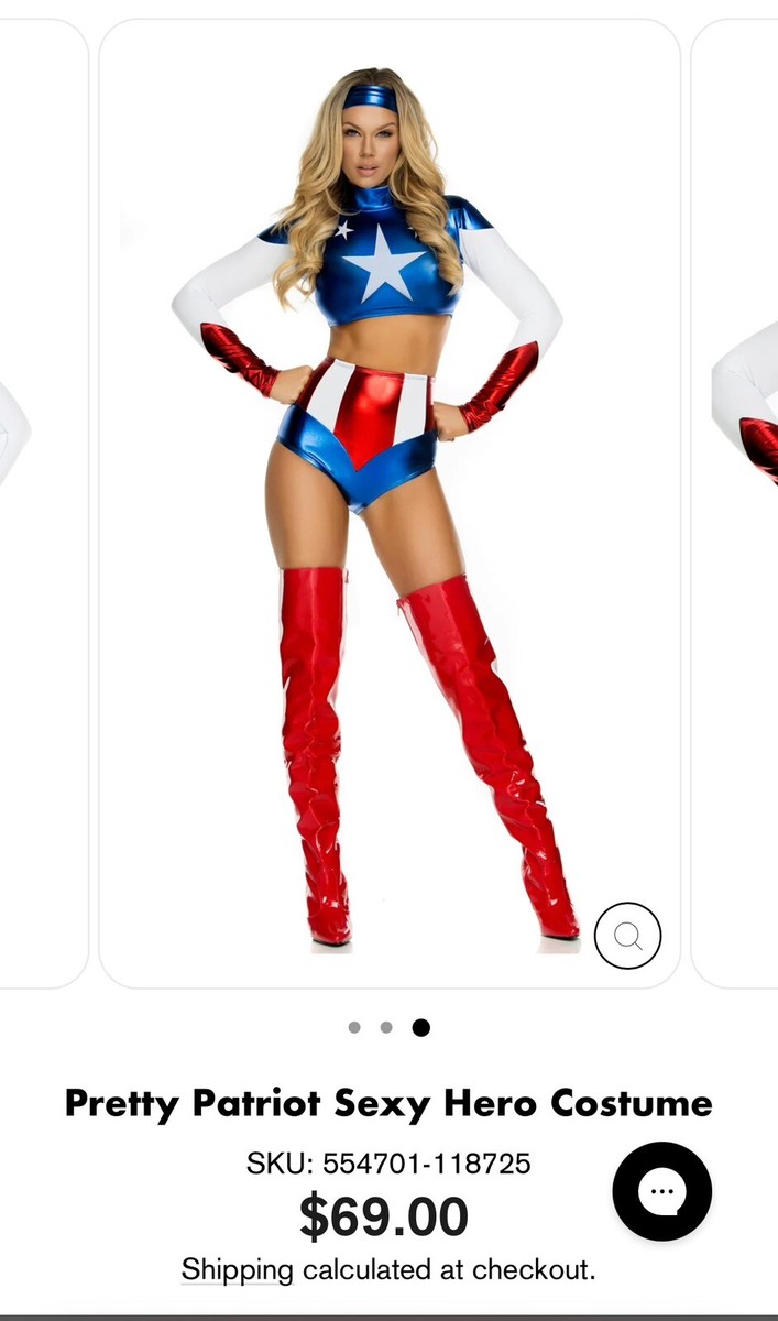 Vestito Carnevale Scudo Costume Capitan America Donna Size S