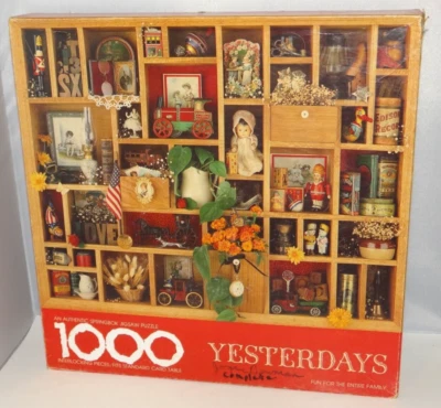 Springbok YESTERDAYS Jigsaw Puzzle 1000 Pcs PZL5909 Vintage Country Decor - Image 1 of 4