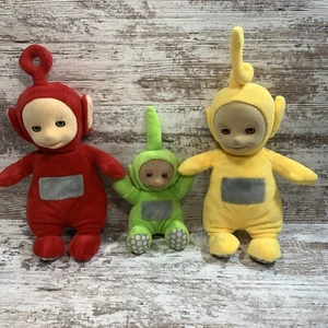 Teletubbies Plush Po Red 12" And Lala Talking Giggling - Picture 1 of 12