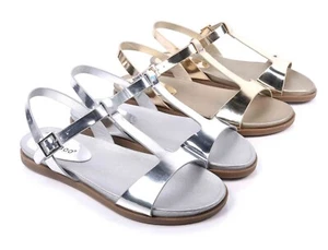 2 Color Open Toe Casual Slingback Ankle Buckle Closure Womens Sandals Shoes - Picture 1 of 14