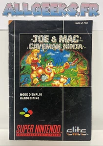 NOTICE Joe & Mac Caveman Ninja Super Nintendo SNES - SNSP-JT-FAH - Imagen 1 de 2