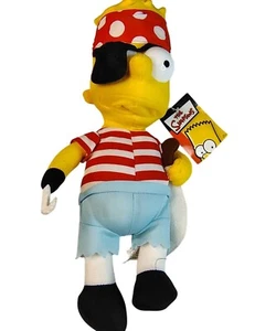 Pirate Bart Simpson 2006 Nanco Plush Doll Eyepatch 14" Fox/Nanco Licensed - Picture 1 of 16