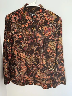 Chaqueta Blazer Mujer Notations Cremallera Frontal Manga Larga Cachemira Talla 1X Foto 1 de 4