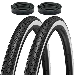 Fahrradreifen 28x1,40 Zoll 37-622 700x35c Weißwand Mantel Set + Schlauch wählbar - Bild 1 von 15