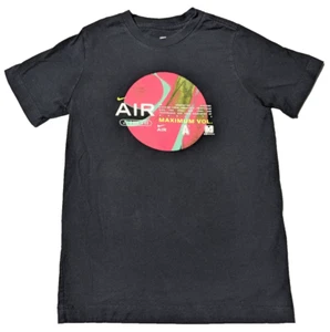 NIKE AIR Maximum Vol. Black T-Shirt - Boys Medium - Picture 1 of 13