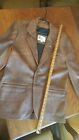 Vintage 1960S Wb W.B. Place Leather Jacket Lined Mens 44 M Brown Wisconsin